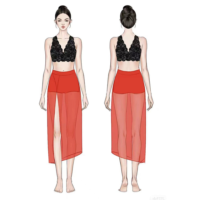 Customize Contemporary Dance Competion Set