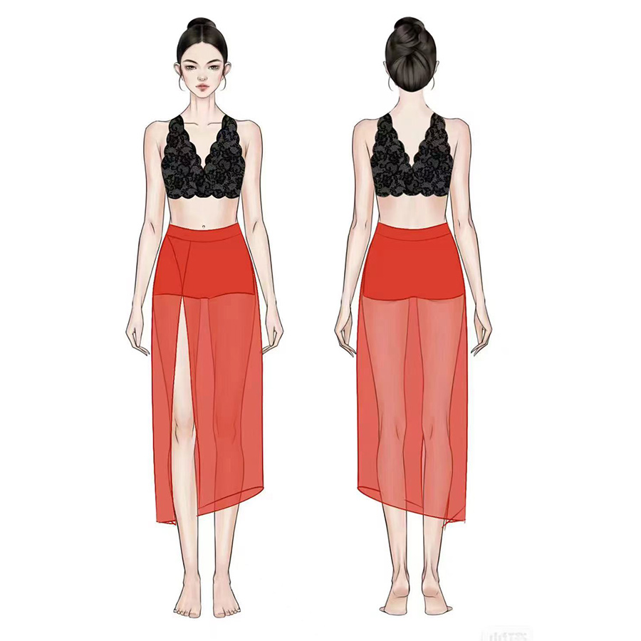 Customize Contemporary Dance Competion Set